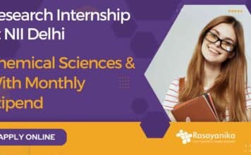 Research Internship at NII Delhi For Chemical Sciences With Monthly Stipend – Apply Now Research Internship at NII Delhi For Chemical Sciences With Monthly Stipend