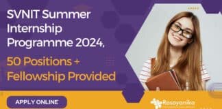 SVNIT Summer Internship Programme