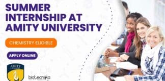 Summer Internship at Amity University