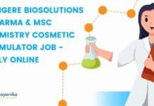 Devigere Biosolutions BPharma & MSc Chemistry Cosmetic Formulator Job - Apply Online