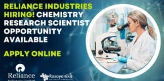 Reliance Industries PhD Chemistry