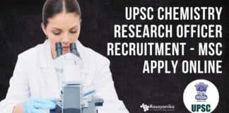 UPSC Chemistry Research Officer