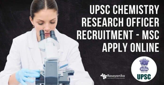 UPSC Chemistry Research Officer