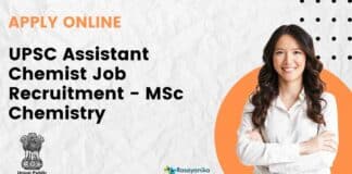 UPSC Assistant Chemist Job