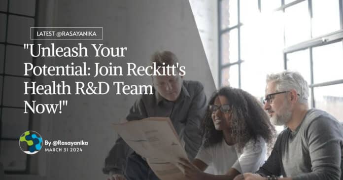 Reckitt R&D Officer Job