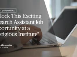 ICT Mumbai MSc Chemistry, MTech Chemical Tech Research Assistant Recruitment, Apply Online