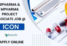Pharma Project Associate Job