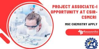 Project Associate Opportunity at CSIR-CSMCRI