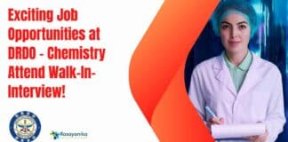 DRDO-DLJ Chemistry Research Job Openings