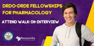 DRDO-DRDE Fellowships For Pharmacology