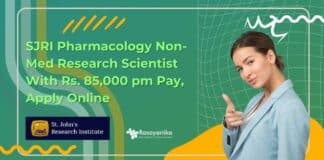 SJRI Project Scientist Non-Med For Pharmacology, Apply Online