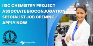 IISc Chemistry Project Associate