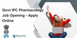 Govt IPC Pharmacology Job