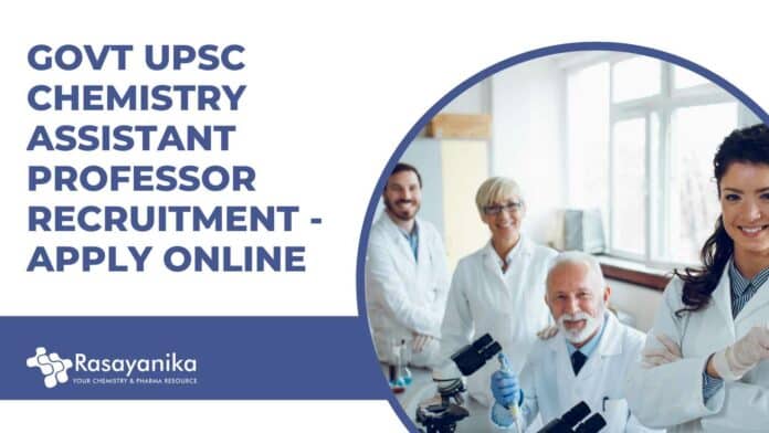 UPSC Chemistry Assistant Professor
