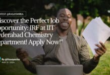 "Discover the Perfect Job Opportunity: JRF at IIT Hyderabad Chemistry Department! Apply Now!"