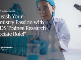 "Unleash Your Chemistry Passion with JDDDS Trainee Research Associate Role!"