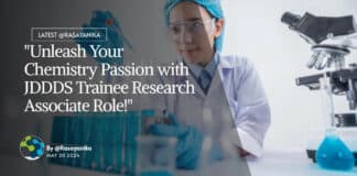 "Unleash Your Chemistry Passion with JDDDS Trainee Research Associate Role!"