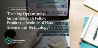 "Exciting Opportunity: Junior Research Fellow Position at Institute of Nano Science and Technology"