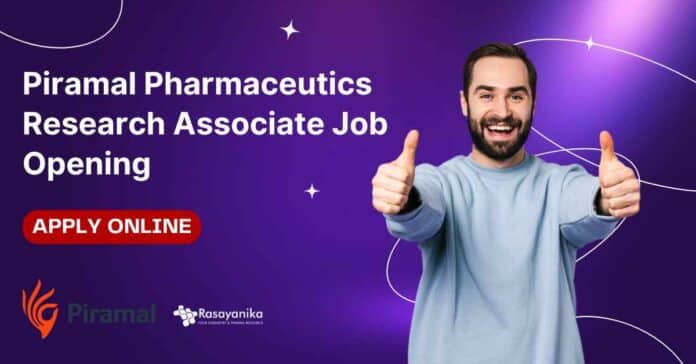 Piramal Pharmaceutics Research Associate