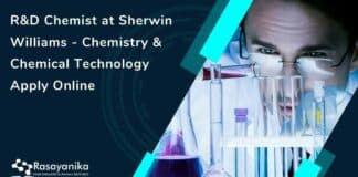 R&D Chemist at Sherwin Williams