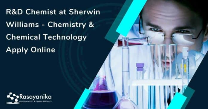 R&D Chemist at Sherwin Williams