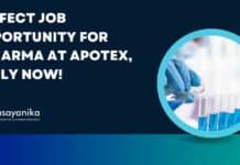 BPharma QC Job at Apotex - Apply Online Now