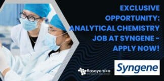 Syngene Analytical Chemistry Job