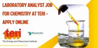 Laboratory Analyst Job For Chemistry