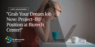 "Grab Your Dream Job Now: Project-JRF Position at Biotech Center!"