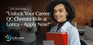 Lonza QC Chemist Job Openings - Apply Online Now