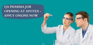 QA Pharma Job Opening