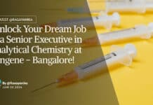 Syngene MPharma Analytical Chemistry Executive Job Opening - Apply Online