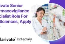 Pharmacovigilance Specialist Job Opening