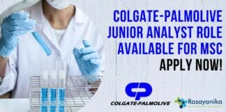 Colgate-Palmolive Junior Analyst Role Available For MSc - Apply Now!