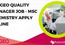 DIAGEO Quality Manager Job
