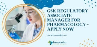 GSK Regulatory Associate Manager