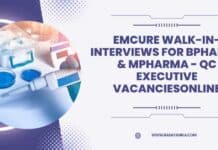 Emcure Walk-In-Interviews