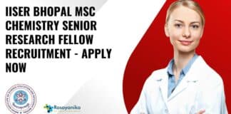 IISER MSc Chemistry SRF