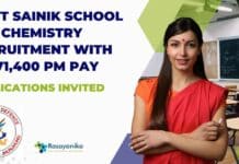 Govt Sainik School PGT Chemistry Recruitment