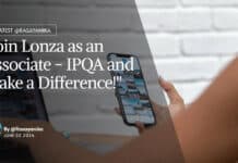 "Join Lonza as an Associate - IPQA and Make a Difference!"