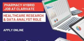 Hybrid Pharmacy Job at Clarivate - Apply For Healthcare Research & Data Analyst Role