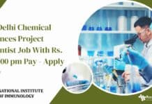NII Delhi Chemical Sciences Project