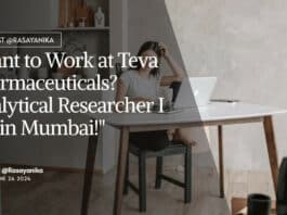 Freshers Vacancies at Teva Pharmaceutical
