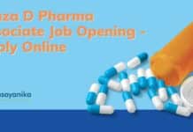 Lonza D Pharma Associate Job