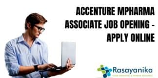 Accenture MPharma Associate Job