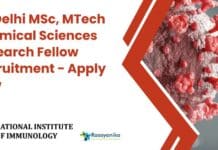 Chemical Sciences Research Job