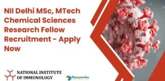 Chemical Sciences Research Job