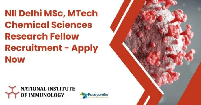 Chemical Sciences Research Job