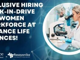 Reliance Life Sciences Walk-In For Women - Chemistry & Chemical Engg Eligible