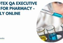 Apotex QA Executive Job